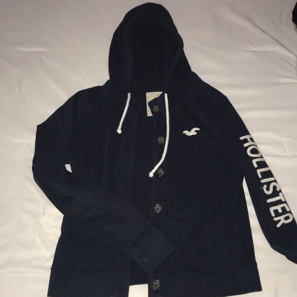 Hollister button up hoodie!